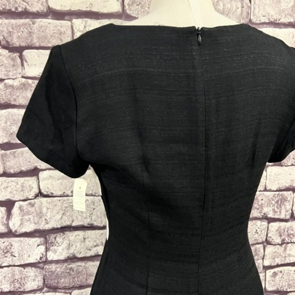 MENU NWT Vintage Black & White Short Sleeve Dress Size 8 - Picture 7 of 10